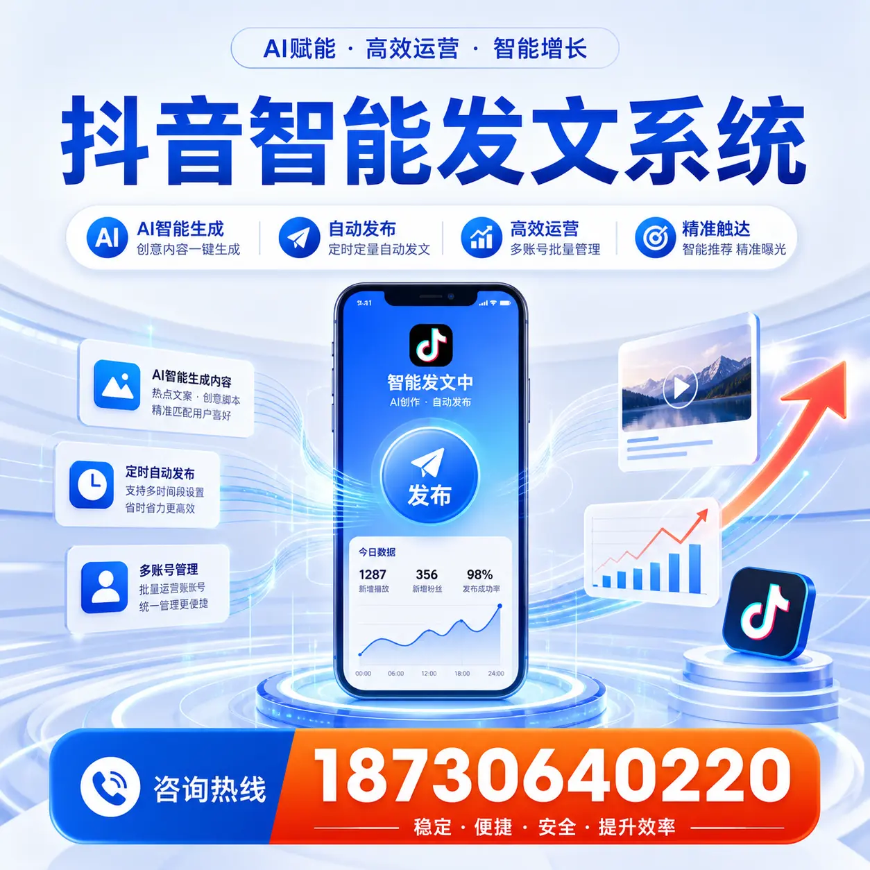 如何通过抖音智能发文系统提升 白杨 企业的市场竞争力