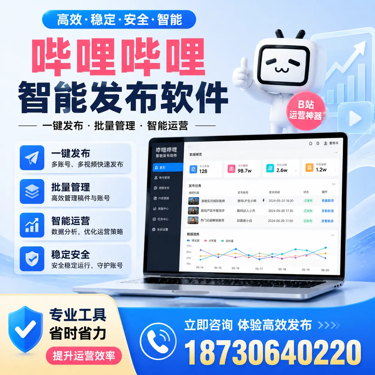 解密哔哩哔哩智能发布软件：功能与优势分析在 白杨